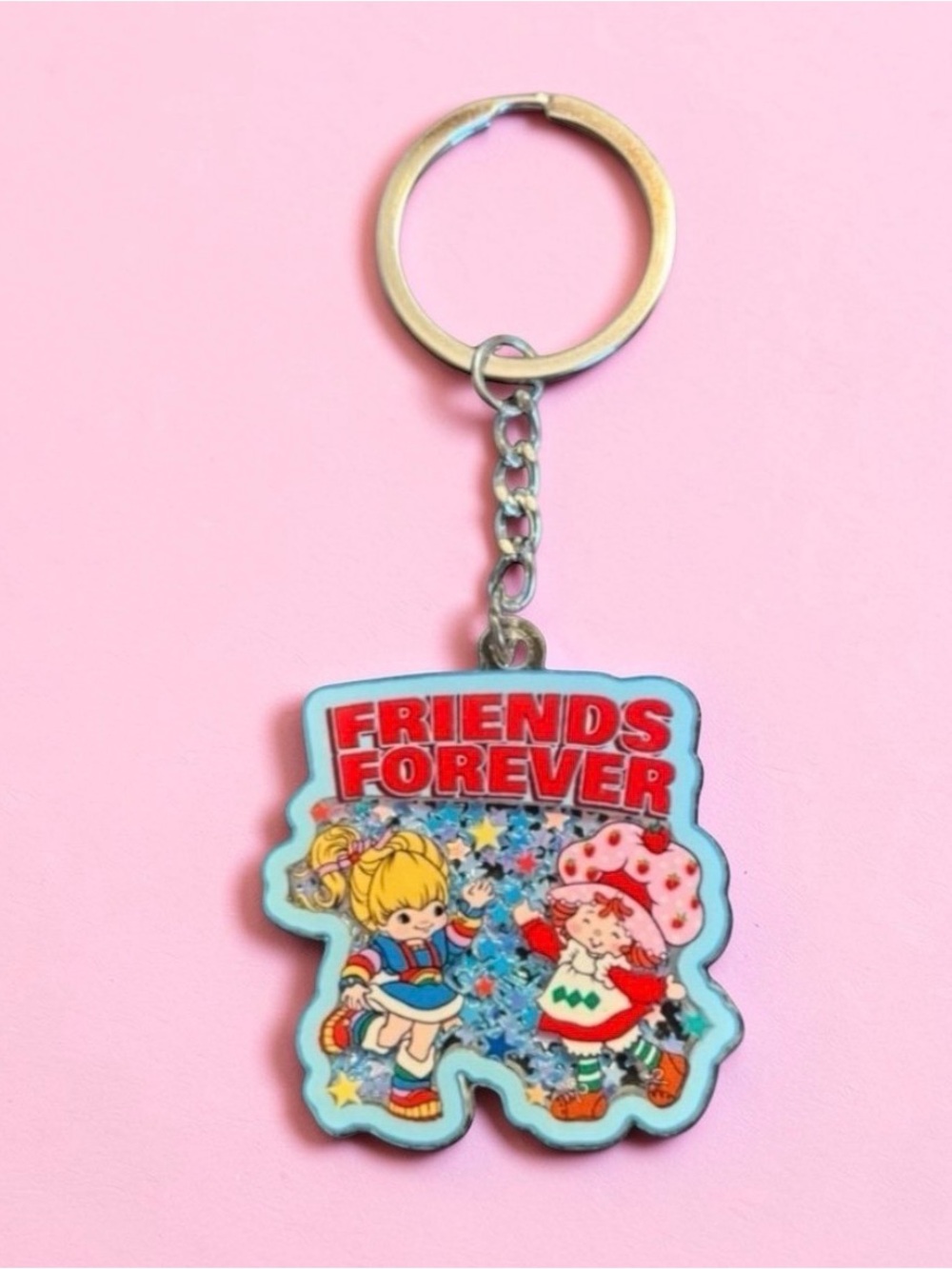 Strawberry Shortcake & Rainbow Brite Friends Forever Kids Keychain